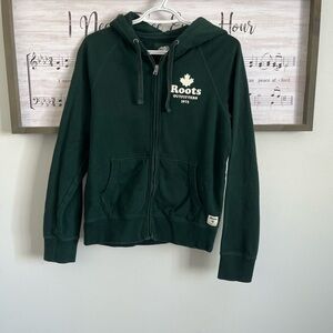 Roots Forest Green Hoodie with Zip